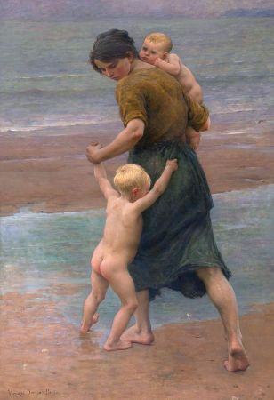Virginie Demont-Breton, Into The Water, 1898