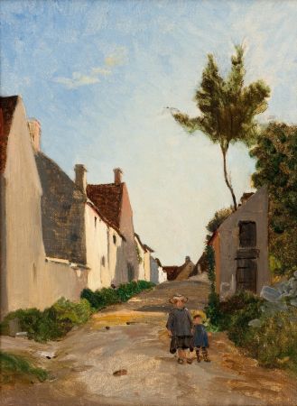 Frederic Bazille, Village Street, 1865