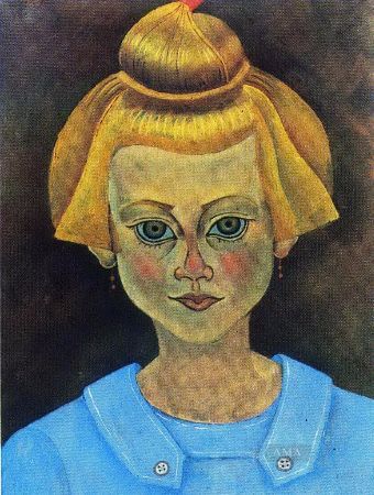 joan miro, portrait of a young girl, 1919