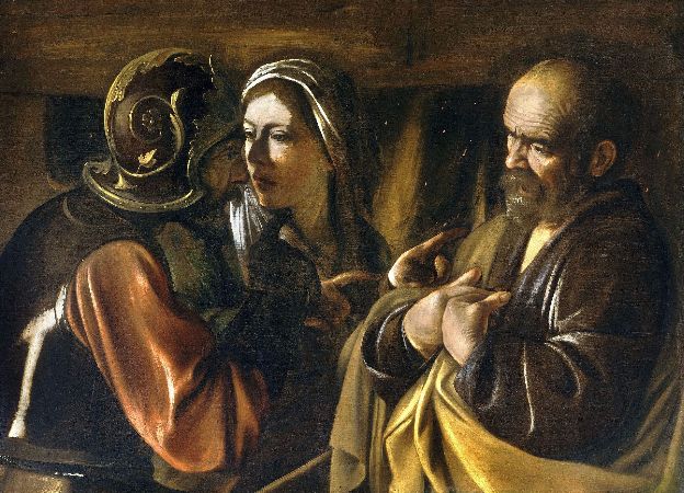 Caravaggio, The Denial of Saint Peter, 1610