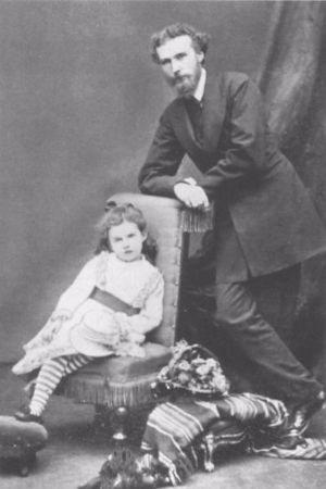 Gertrude Bell, babasi ile