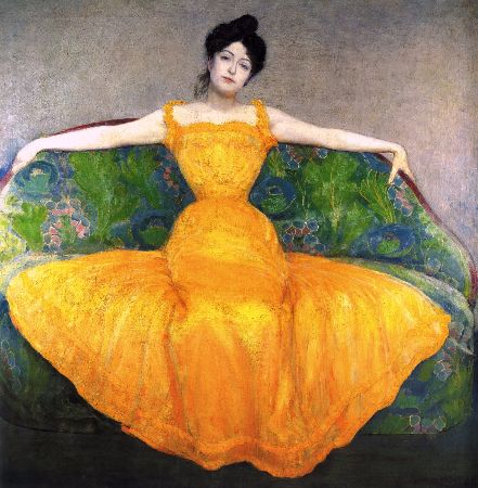 Max Kurzweil, Woman In Yellow, 1899