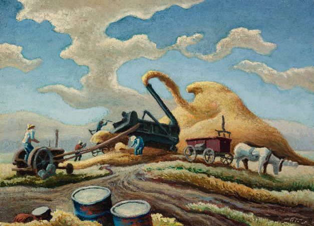 Thomas Hart Benton, Rice Threshing