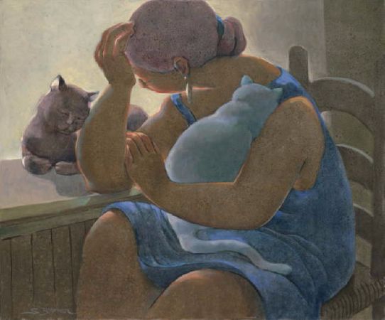 Sandra Biermann, Cat In Window