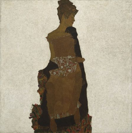 Egon Schiele, Portrait of Gerti Schiele, 1909