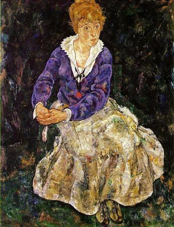 Egon Schiele, The Artist's Wife Seated