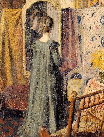 Georges Lemmen, Woman Standing In Front of The Mirror, 1902