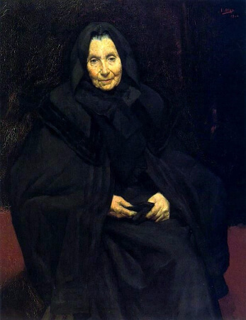 Ignacio Diaz Olano, Madre del Pintor