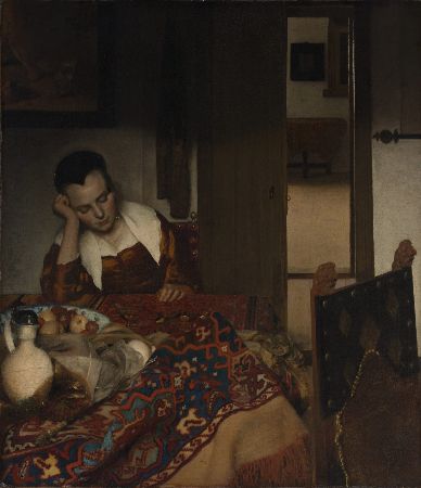 Johannes Vermeer, A Maid Asleep, 1656-57