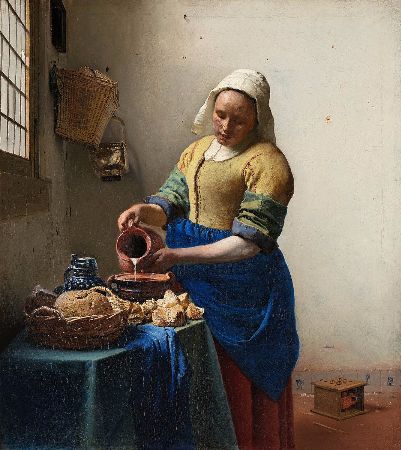 Johannes Vermeer, The Milkmaid, 1657-58