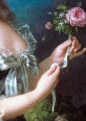 Louise Elisabeth Vigee Le Brun, Marie Antoinette with the Rose, 1783