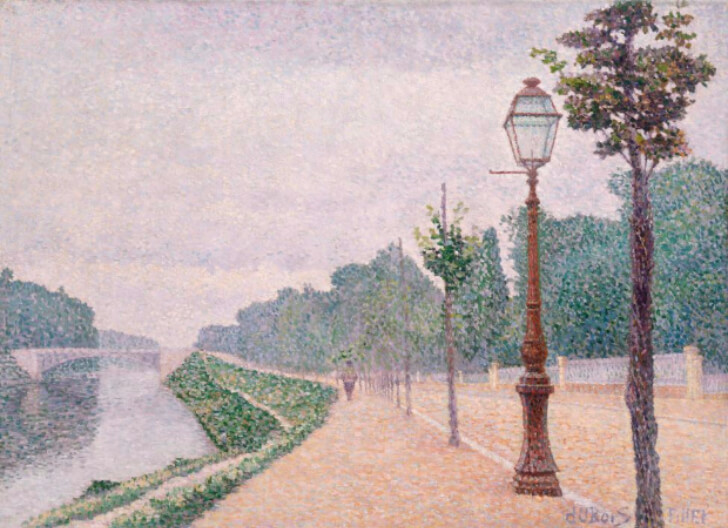 Albert Dubois-Pillet, Les Bords de Seine a Neuilly, 1886