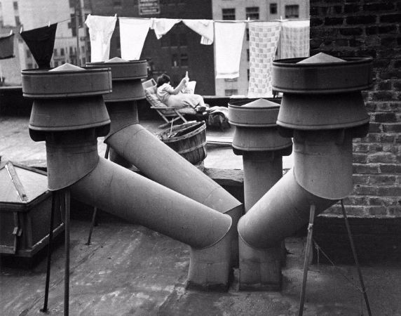 Andre Kertesz, Chimneys, New York, 1943