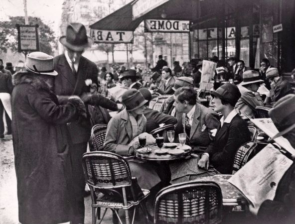 Andre Kertesz, My Friends at Cafe du Dome, Paris, 1928
