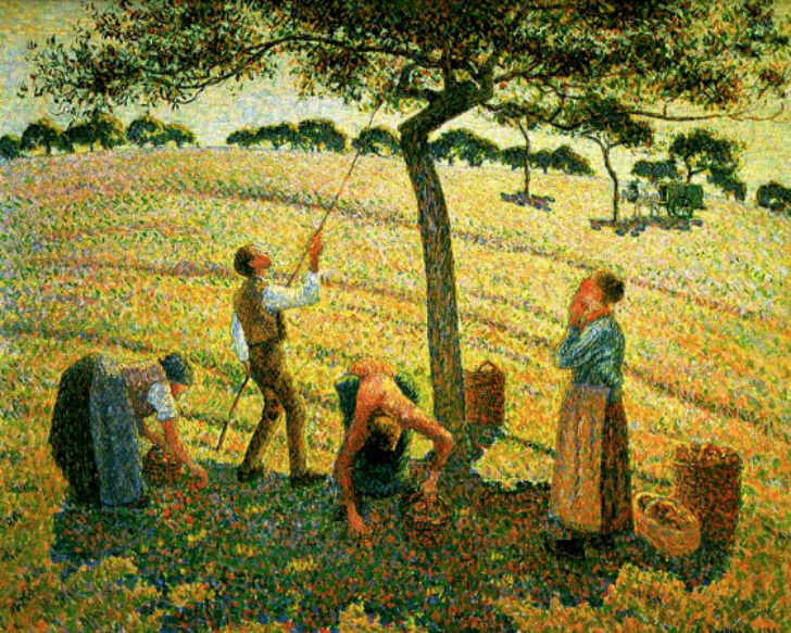Camille Pissarro, Apple Picking at Eragny-sur-Epte, 1888
