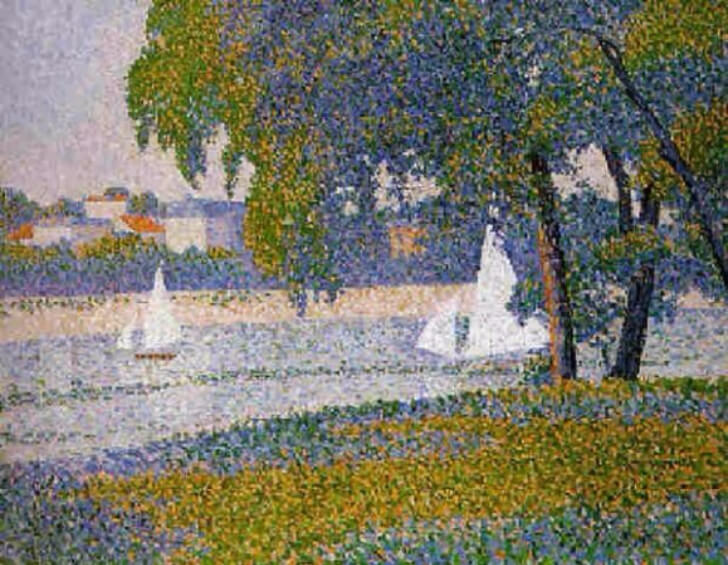 Charles Angrand, The Seine At Courbevoie, 1888