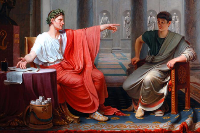 Etienne-Jean Declave, Roman Emperor Caesar Augustus, 1841