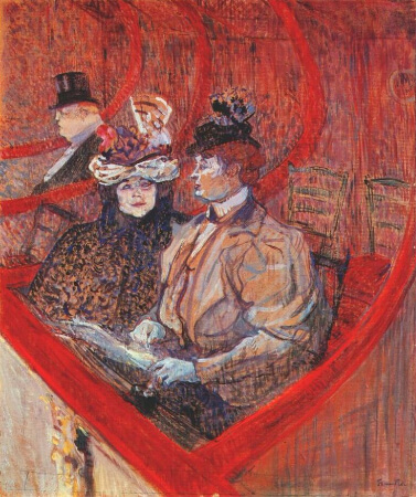 Henri de Toulouse-Lautrec, A Box At The Theatre
