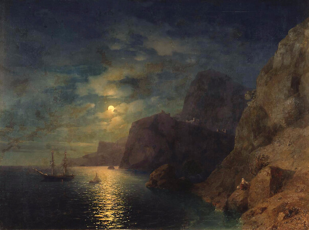 Ivan Konstantinovich Aivazovsky, Sea at Night, 1861