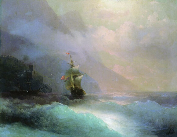 Ivan Konstantinovich Aivazovsky, Seascape, 1870