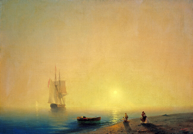 Ivan Konstantinovich Aivazovsky, The Seashore, 1851