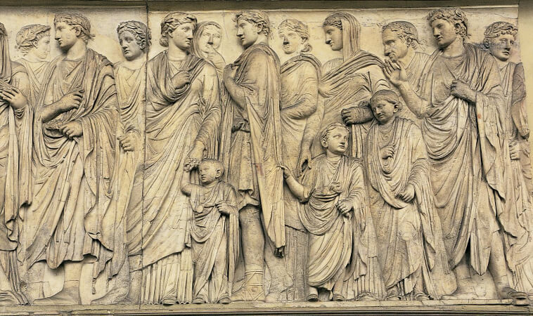 İmparator ve ailesi, Ara Pacis Muzesi, Roma
