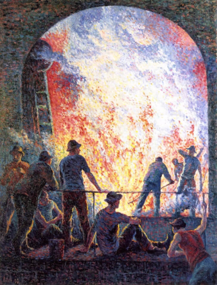 Maximilien Luce,  Steelworks, 1895