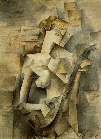 Pablo Picasso, Girl With Mandolin, 1910