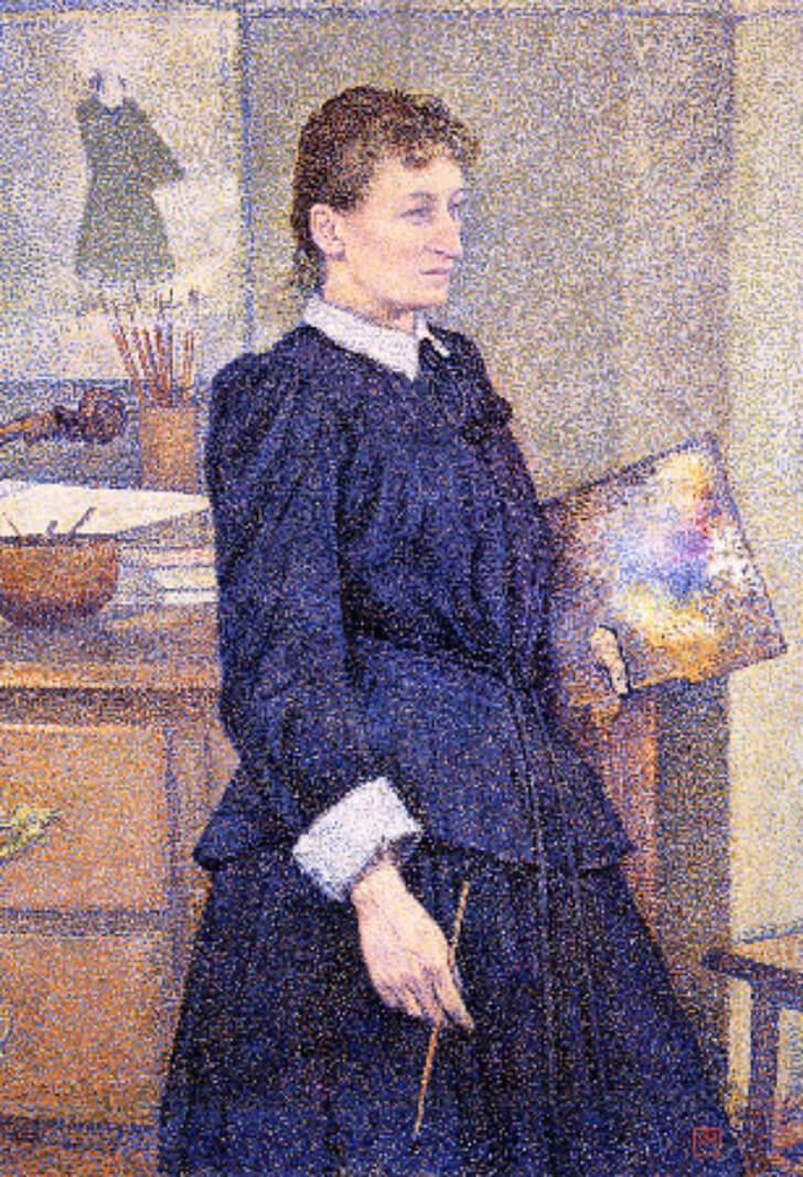 Theo van Rysselberghe, Anna Boch in Her Studio, 1893