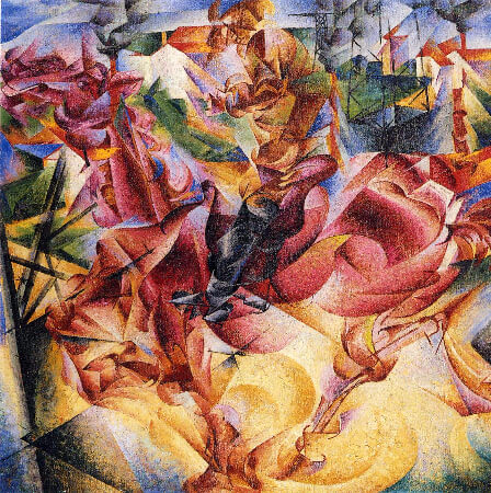 Umberto Boccioni, Elasticity, 1912