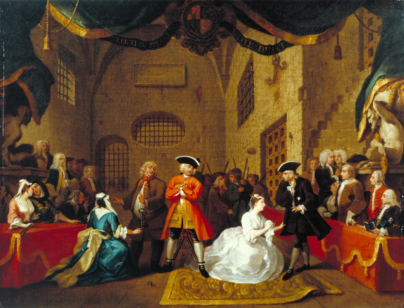 William Hogarth, A Scene from The Beggar's Opera VI, 1731