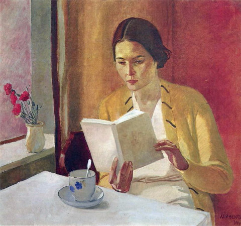 Alexander Deineka, Girl With A Book