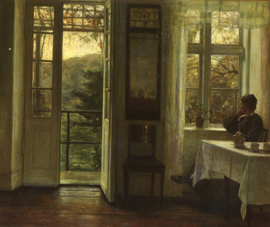 Carl Vilhelm Holsoe, At The Window