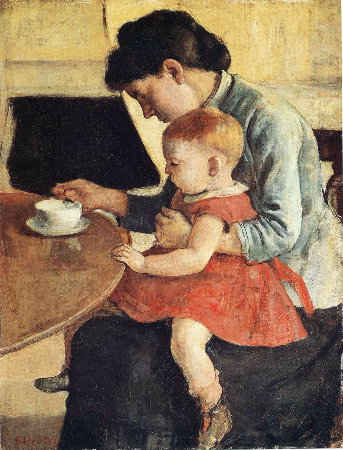 Ferdinand Hodler, Mother And Child, 1889