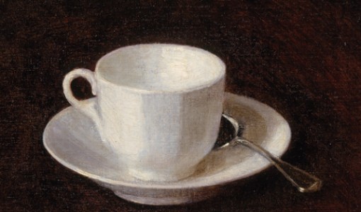 Henri Fantin-Latour, White Coffee Cup and Saucer, 1864