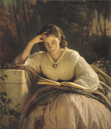 Ivan Kramskoy, Reading Woman (Portrait of Artist's Wife)