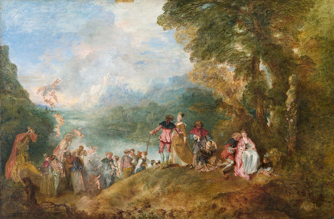 Jean-Antoine Watteau, L'Embarquement pour Cythere, 1717