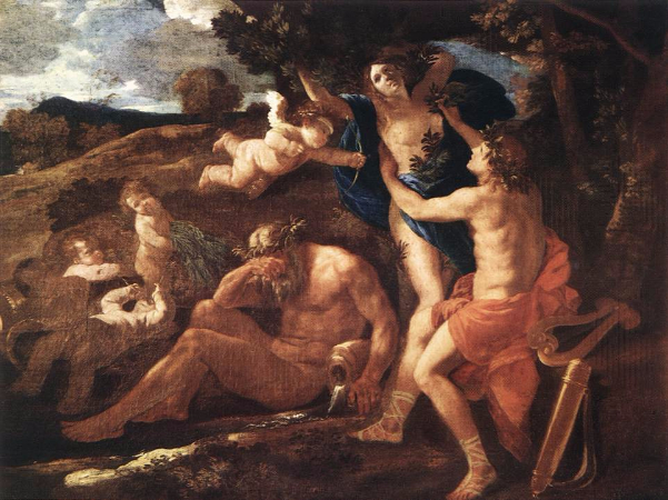 Nicolas Poussin, Apollo and Daphne, 1625