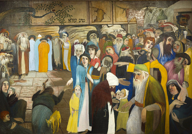 Tivadar Csontvary Kosztka, Cskt-panaszfal bejaratanal jeruzsalemben, 1904
