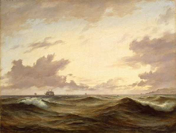 Anton Melbye, Seascape, 1843