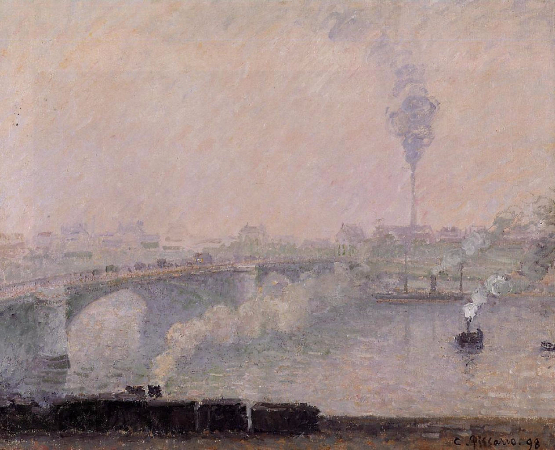 Camille Pissarro, Rouen, Fog Effect