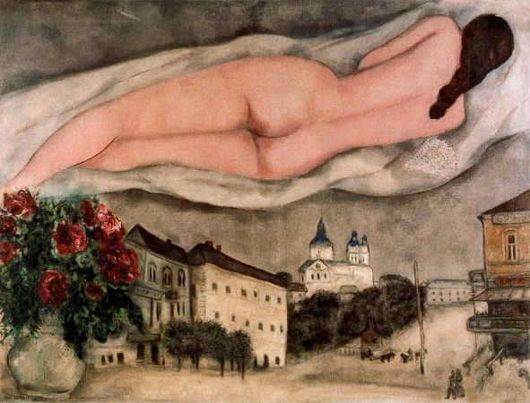 Marc Chagall, Nude Over Vitebsk, 1933
