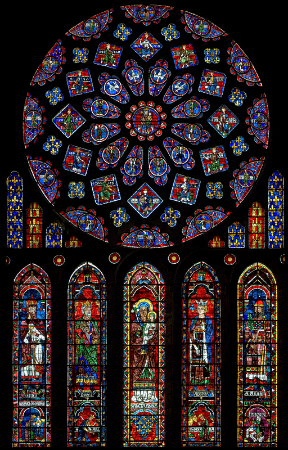 Chartres Katedrali gul pencere