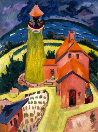Ernst Ludwig Kirchner, The Lighthouse of Fehmarn, 1912