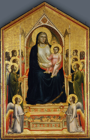 Giotto di Bondone, Maesta (Ognissanti Madonna), 1305-1310