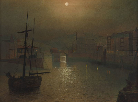 John Atkinson Grimshaw, Harbor Scene, 1878
