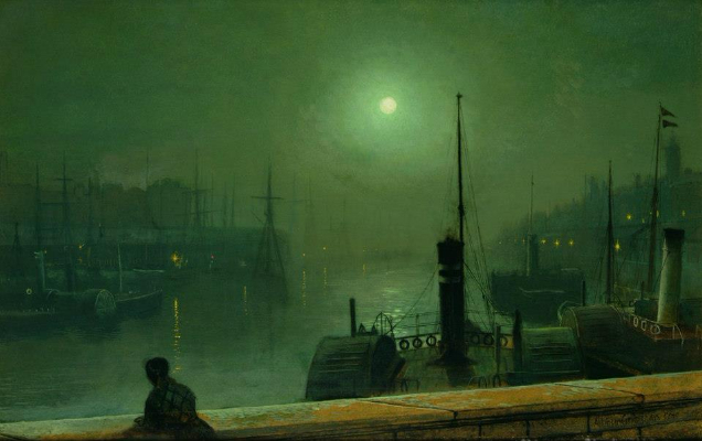 John Atkinson Grimshaw, On The Clyde Glasgow, 1879