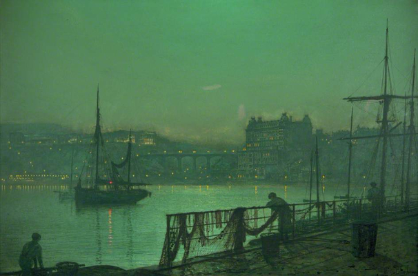 John Atkinson Grimshaw, Scarborough Lights, 1877