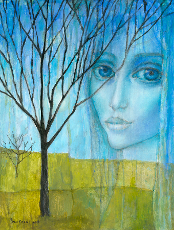 Margaret Keane, Leafless Eyes, 2013