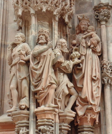 Strasbourg Katedrali heykel
